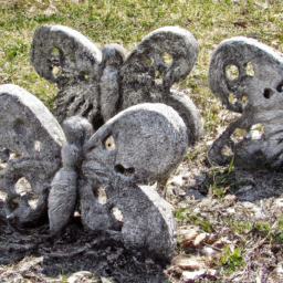 butterfly shaped headstones