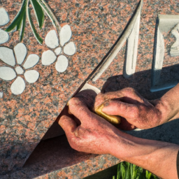 engraving granite headstones