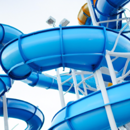 what are water slides made of