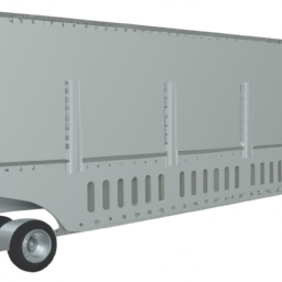 flatbed trailer with side wall