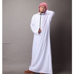 High Quality 100% polyester Arabic Thobe Thobe Jubba Fabrics Superfine Denier Fabrics