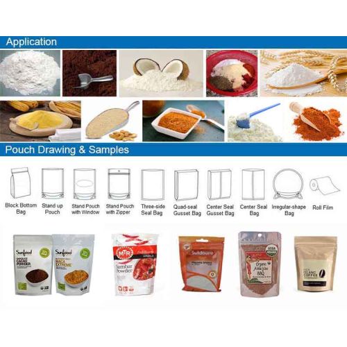 10g~2500g Powder Premade Pouch Packing Machine