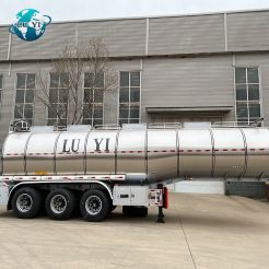 Stainless steel fuel tank trailer