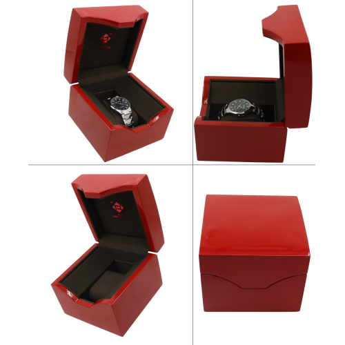 custom logo PU leather storage gift watch box