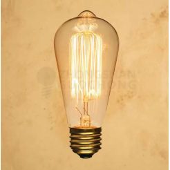 25-WATT INCANDESCENT ST64 GLOBE VINTAGE EDISON LIGHT BULB