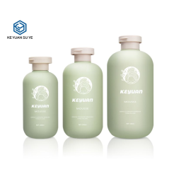 Green Series HDPE Plastic Body Lotion Bottle with Soft Touch Effect