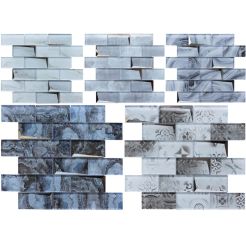 3d Mirror Glass Mosaic Tile For Backsplash