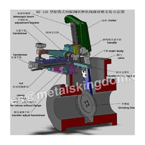 MZ150 DN50-150mm (2-6Inch) Portable Gate Valve Grinding Machine