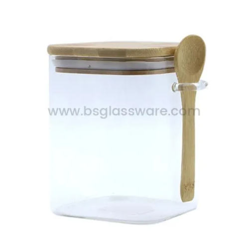 Kitchen Storage Glass With Lid